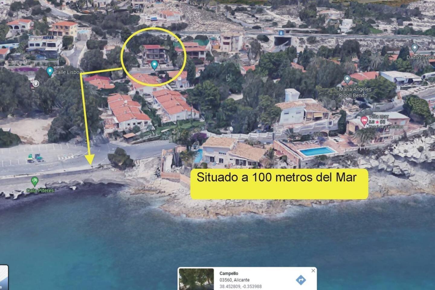 Casona Del Mar Terraza Y Vistas Al Mediterraneo El Campello Exterior photo